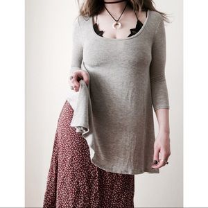 Project Social T Oversize Gray Long Sleeve Tee